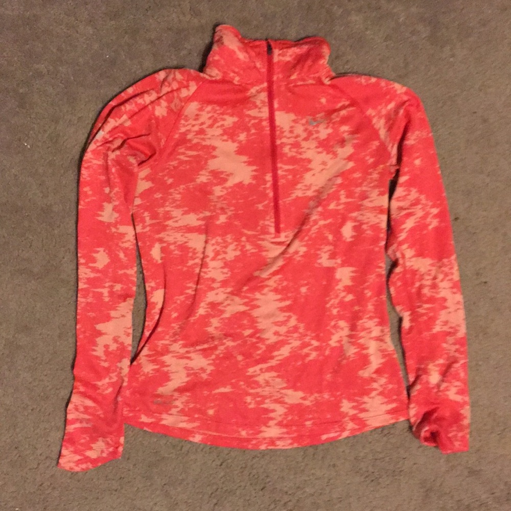 Nike Dri Fit Eunning Pink Print Long Sleeve